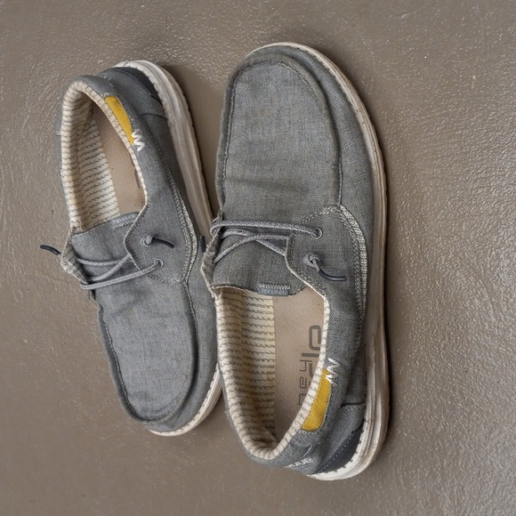 hey dude Welsh Chambray Grey shoes - Picture 8 of 9